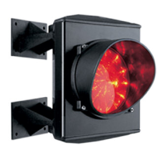 ASF25L1R - LED jednokomorový semafor kovový - červený 24 V